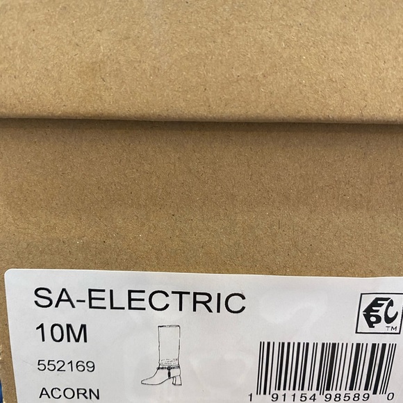 Sanctuary Electric Suede Knee High Boots Acorn Brown Size 10 NEW Block Heel - Picture 11 of 12